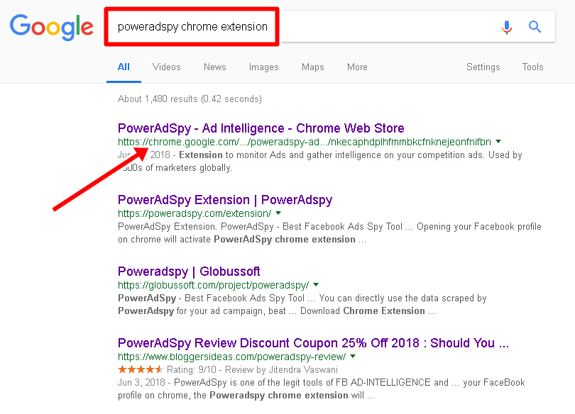 PowerAdSpy Chrome Extension