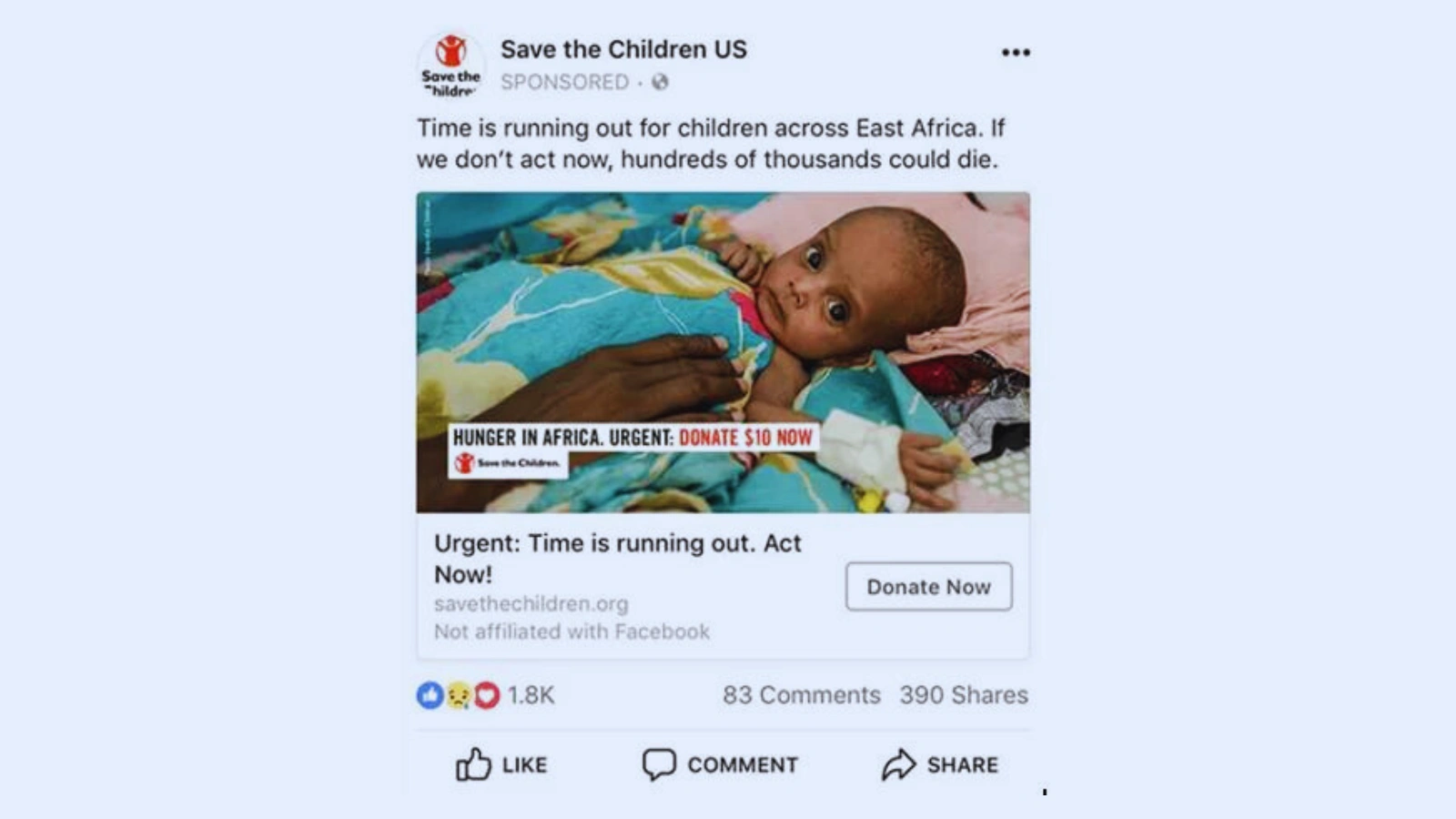save-the-children-advertise-on-facebook