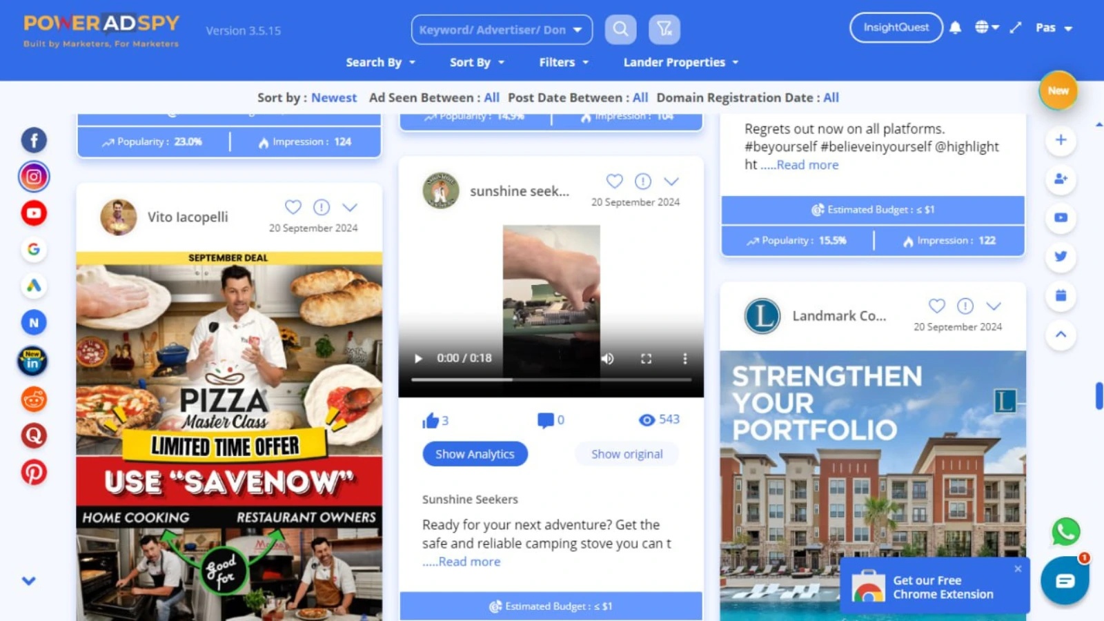 poweradspy facebook-retargeting-ads