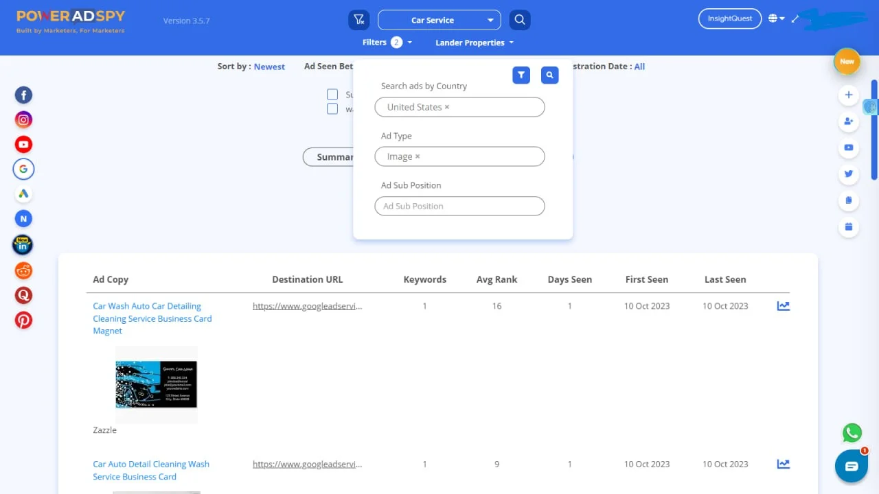 poweradspy-local-Ad-dashboard