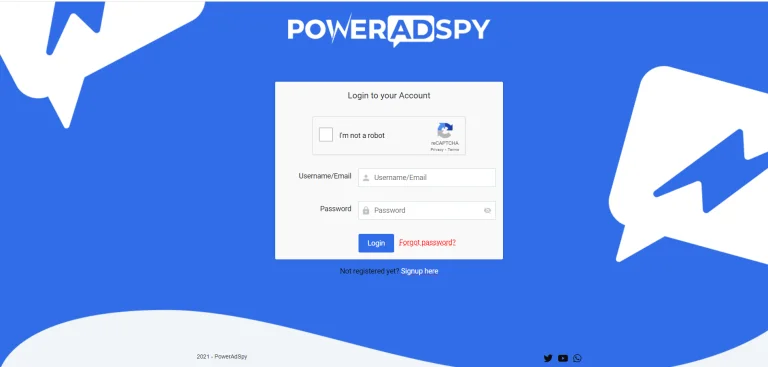 PowerAdSpy login
