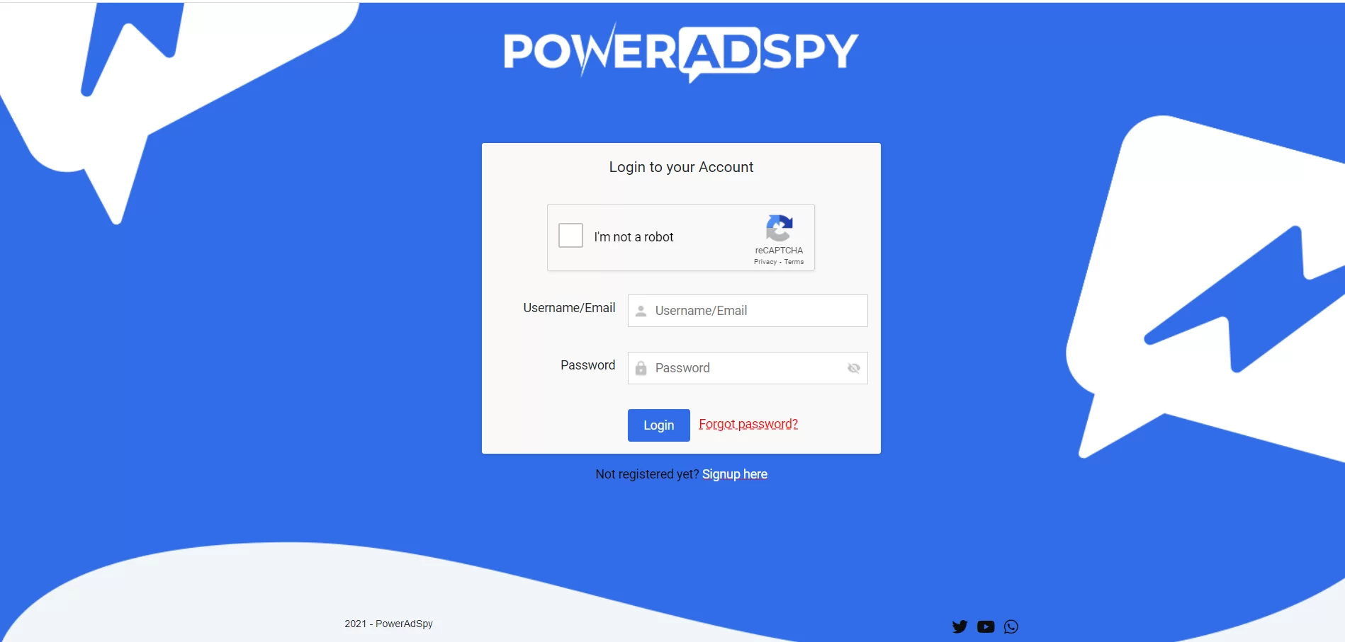 PowerAdSpy Dashboard
