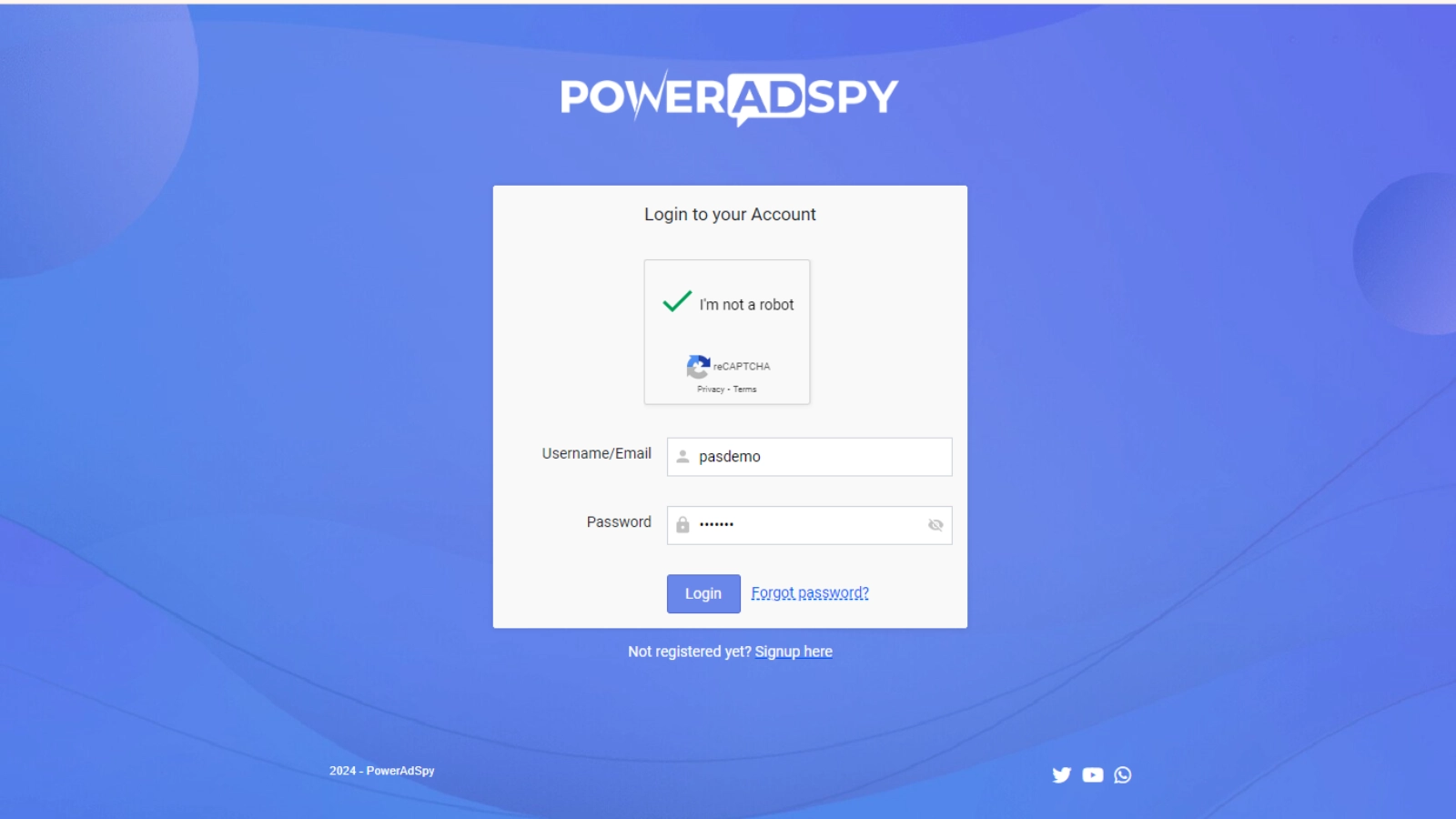 login-poweradspy-political-campiagn-ads