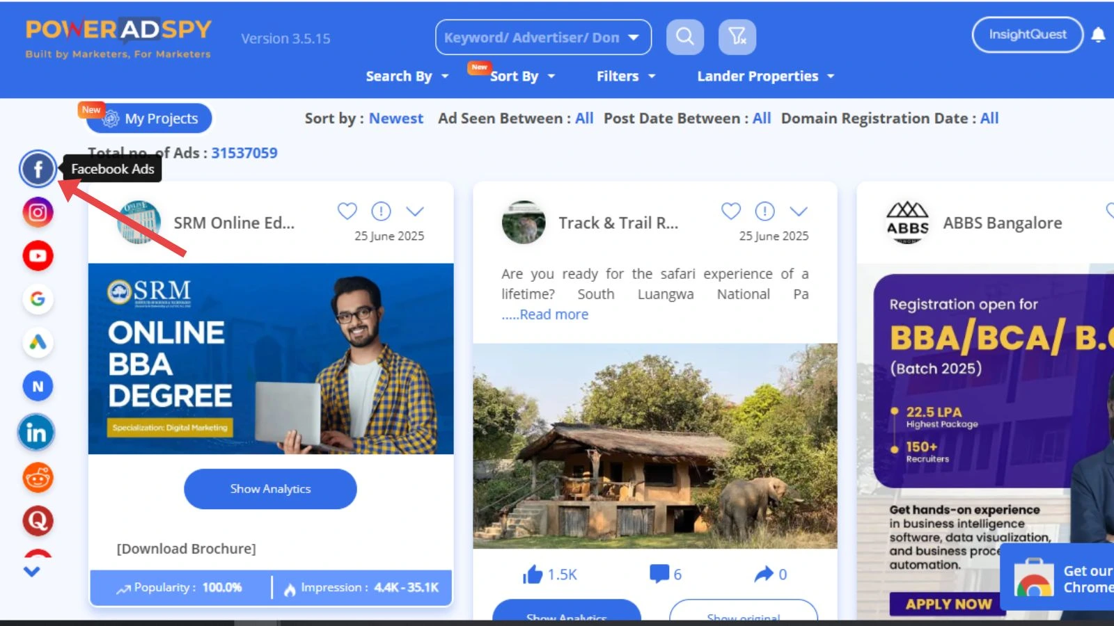 Poweradspy-facebook-ads