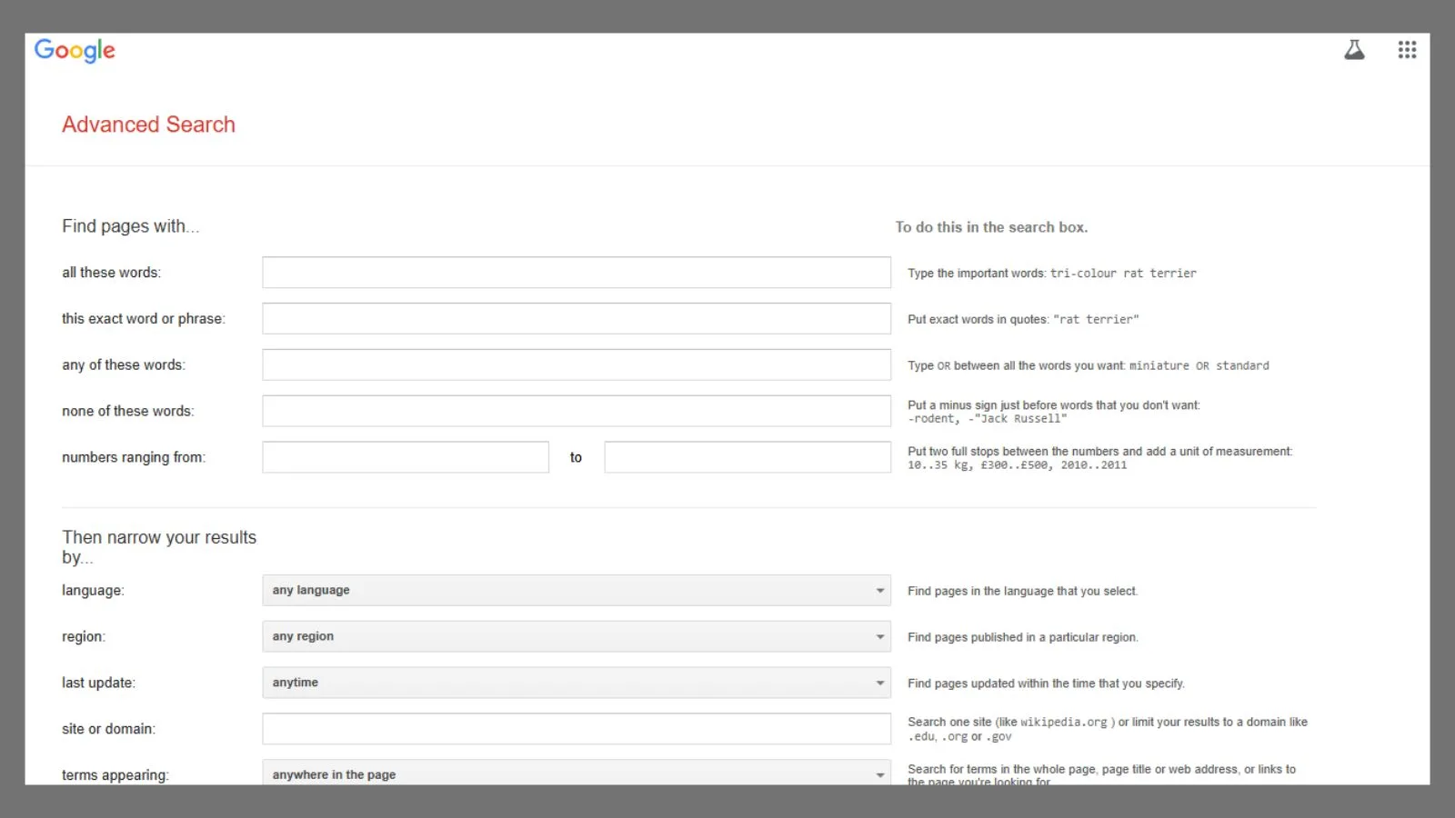 Key Filters & Options understanding-the-key-filters-&-options