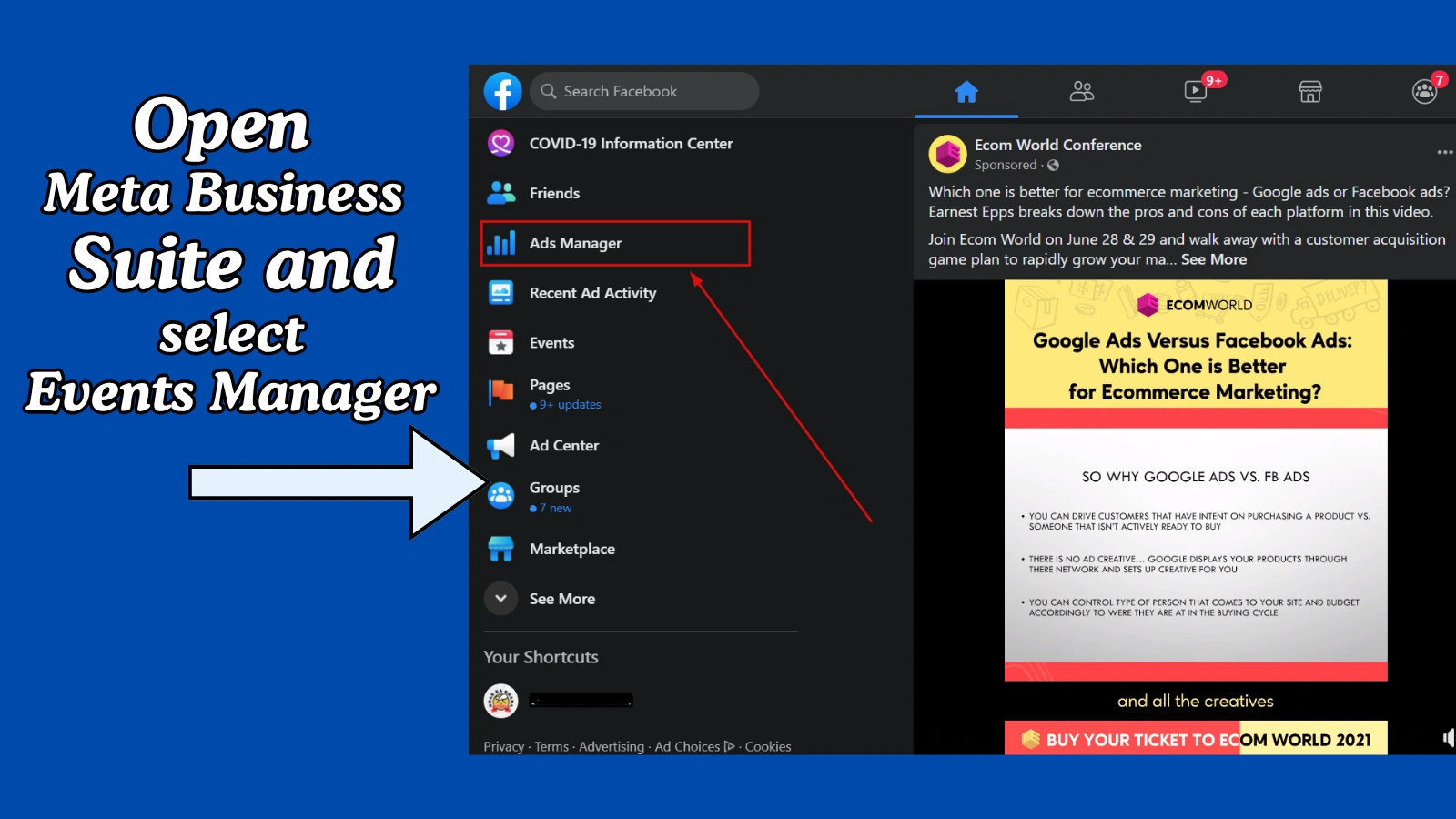 Open Meta Business Suite And Select Events Manager Open-Meta-Business-Suite