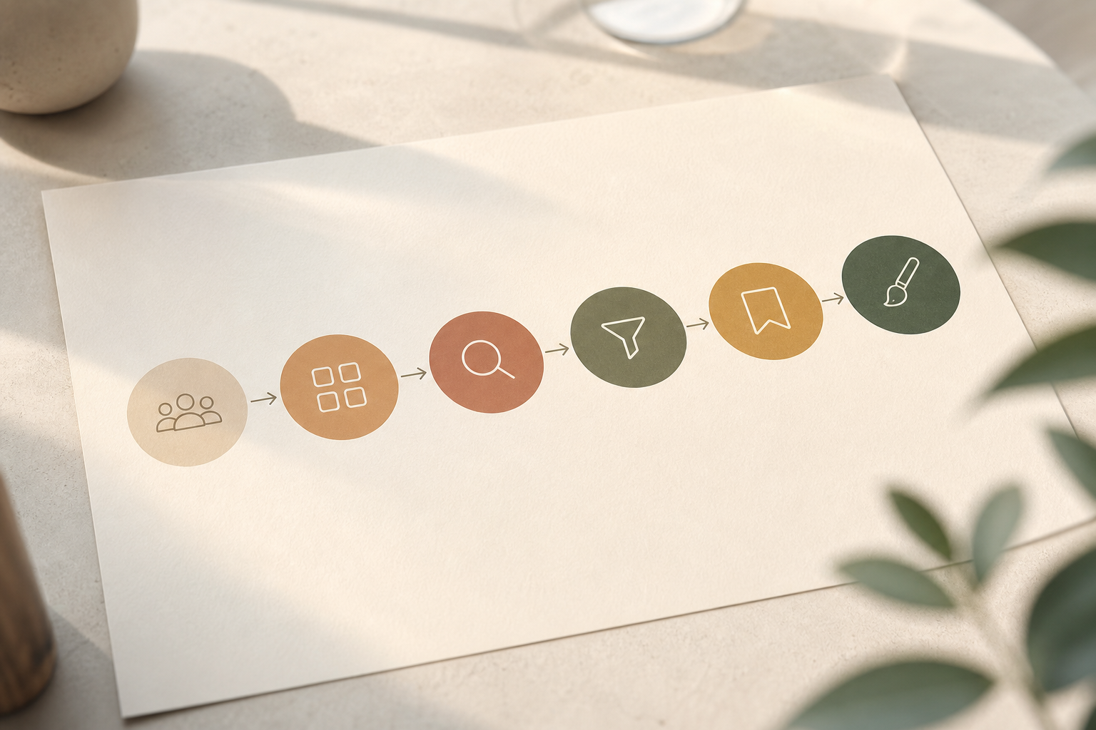 Step-by-step ad research flow for owners