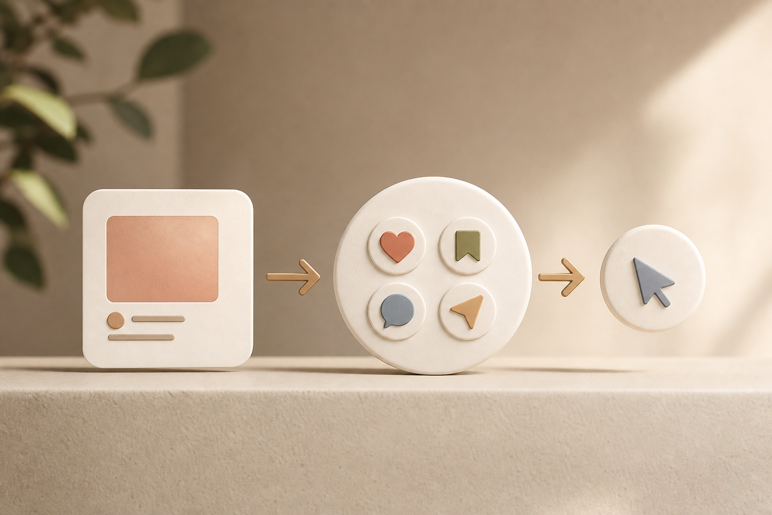 summary infographic of engagement-to-revenue flow