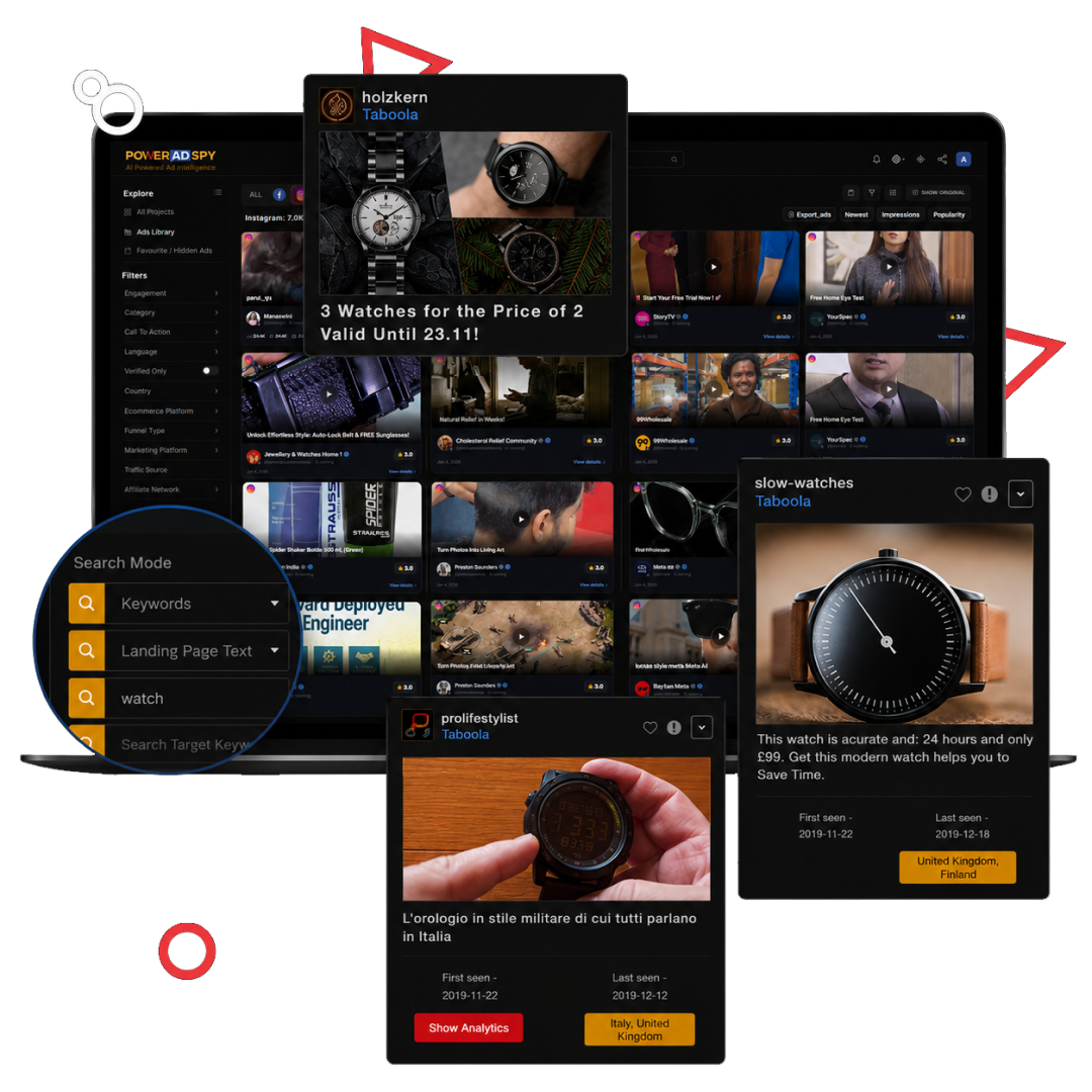 Advanced search and filters