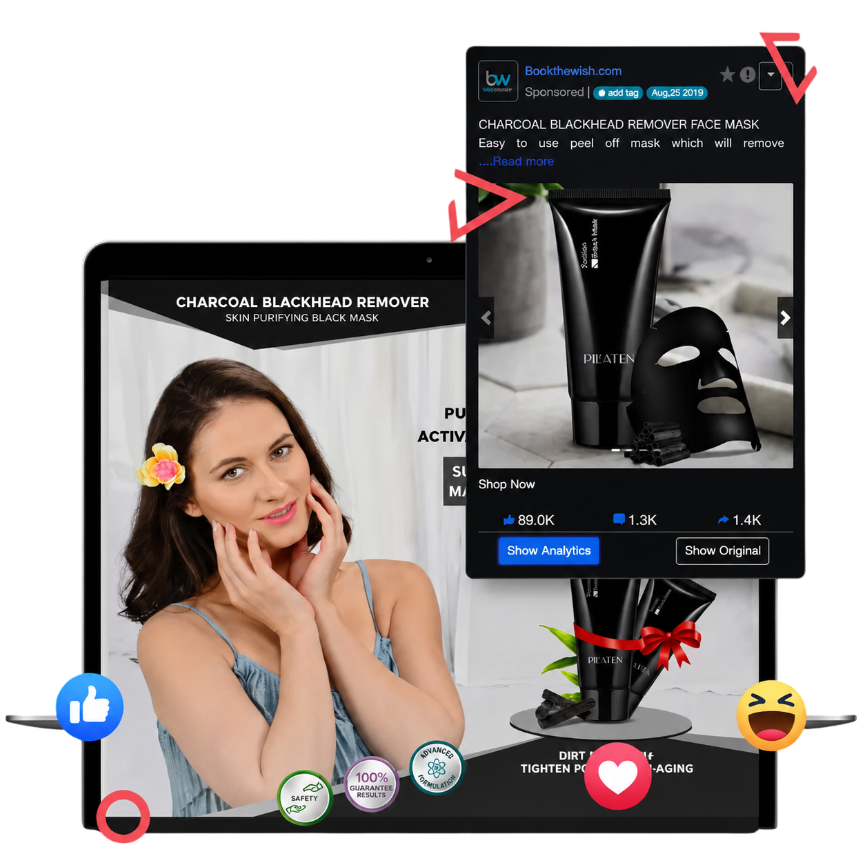 Ad landing pages preview