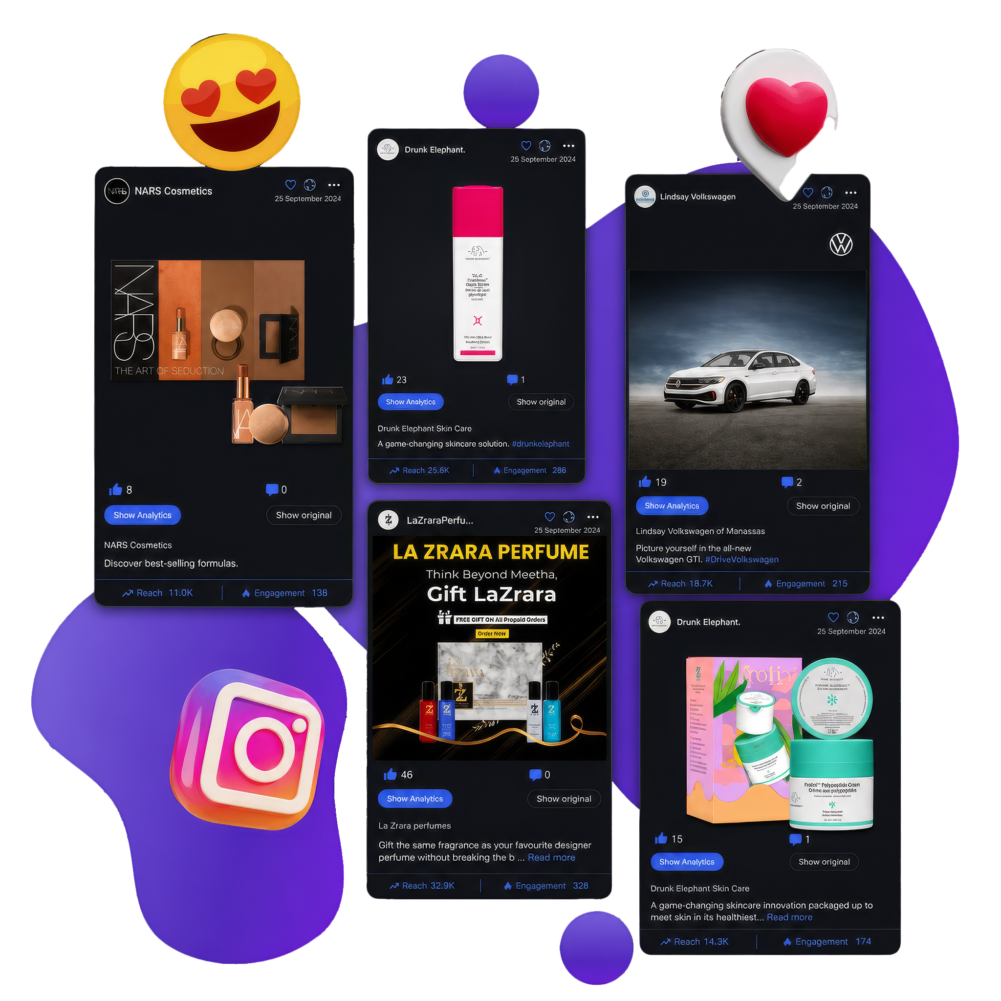 Filter ads by popularity and engagement
