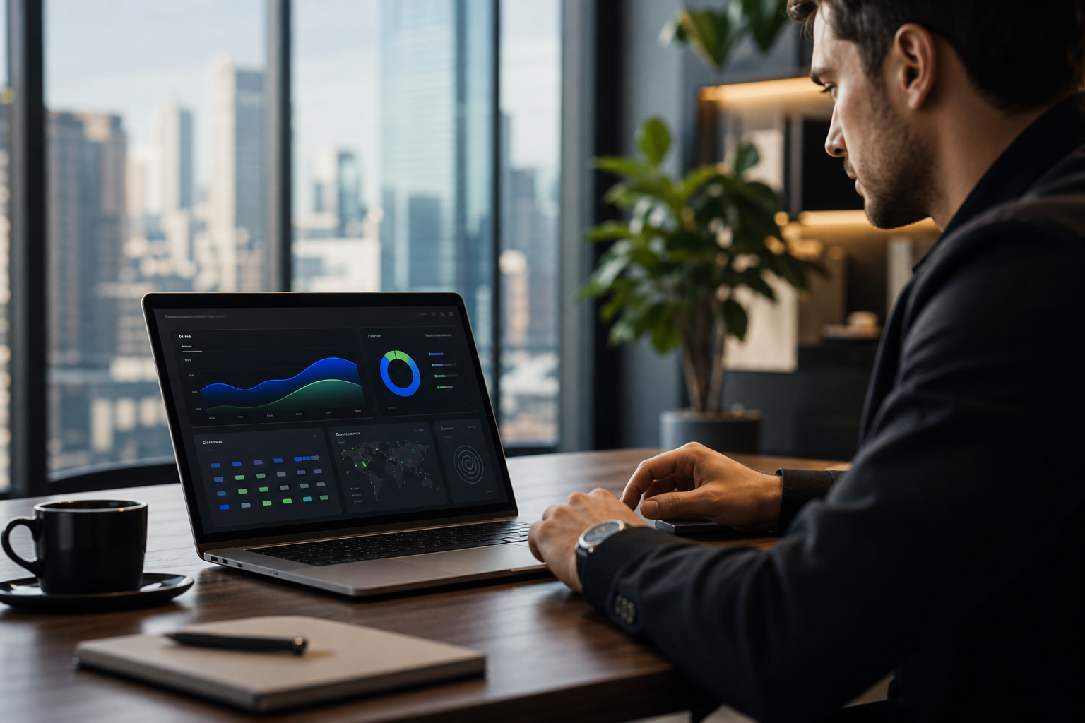 keyword and domain ad research dashboard mockup