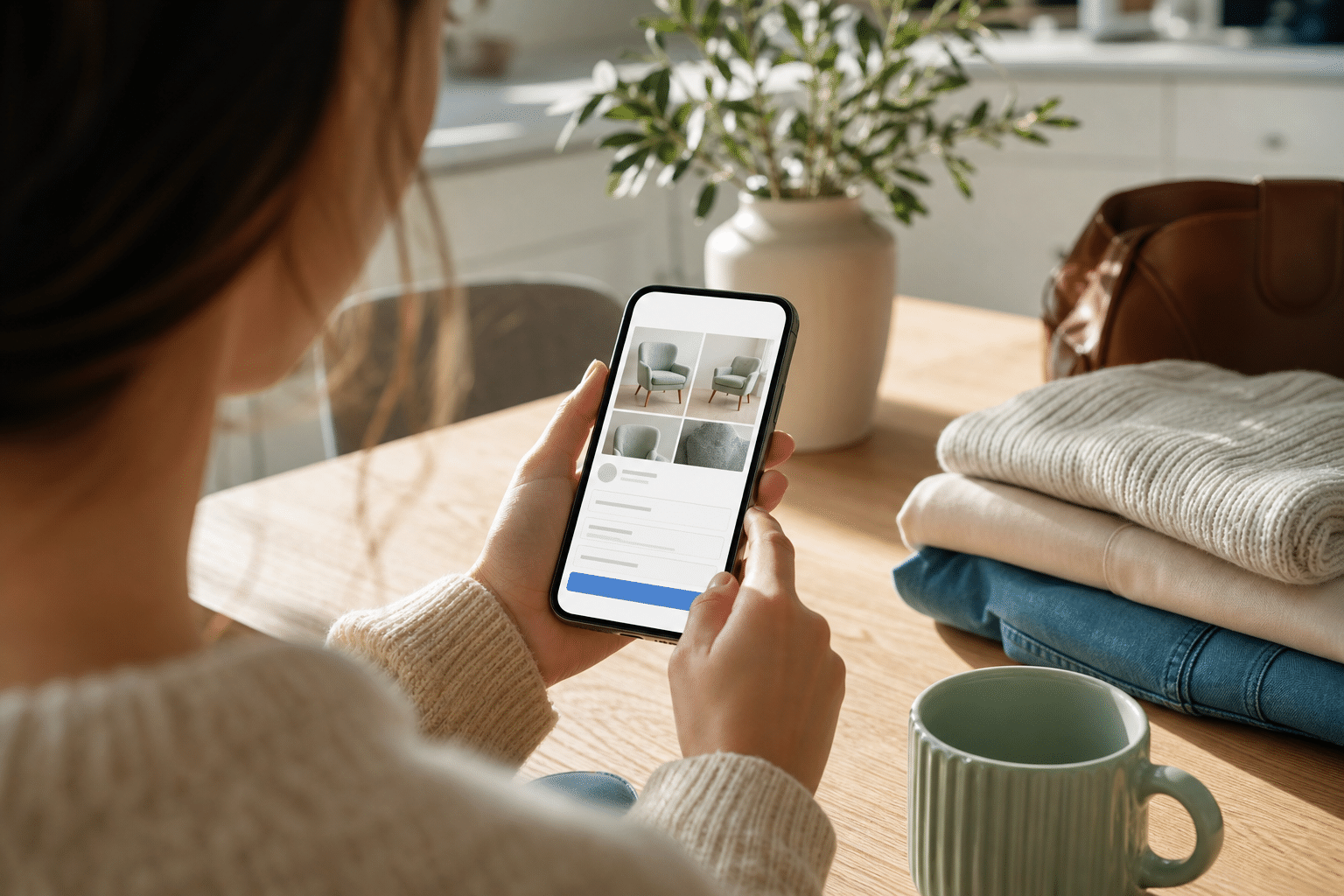Step-by-step Marketplace listing flow on phone